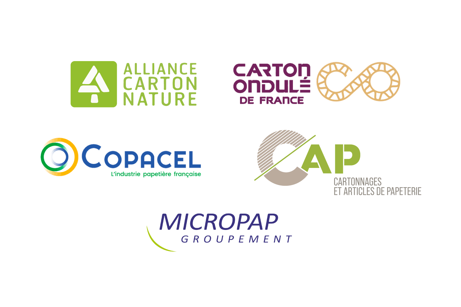 Logos des membres fondateurs Revipac