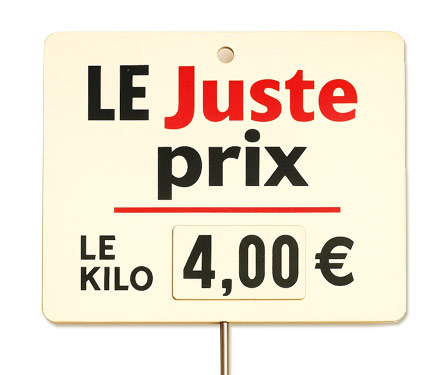 Photo : étiquette de prix